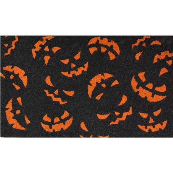 Scary Pumpkins Doormat - Picture 1 of 7